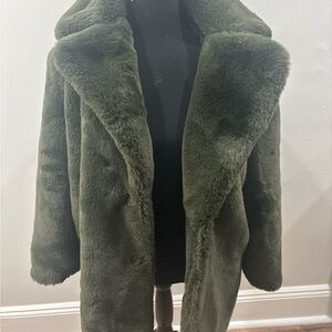 Magaschoni Olive Teddy Jacket